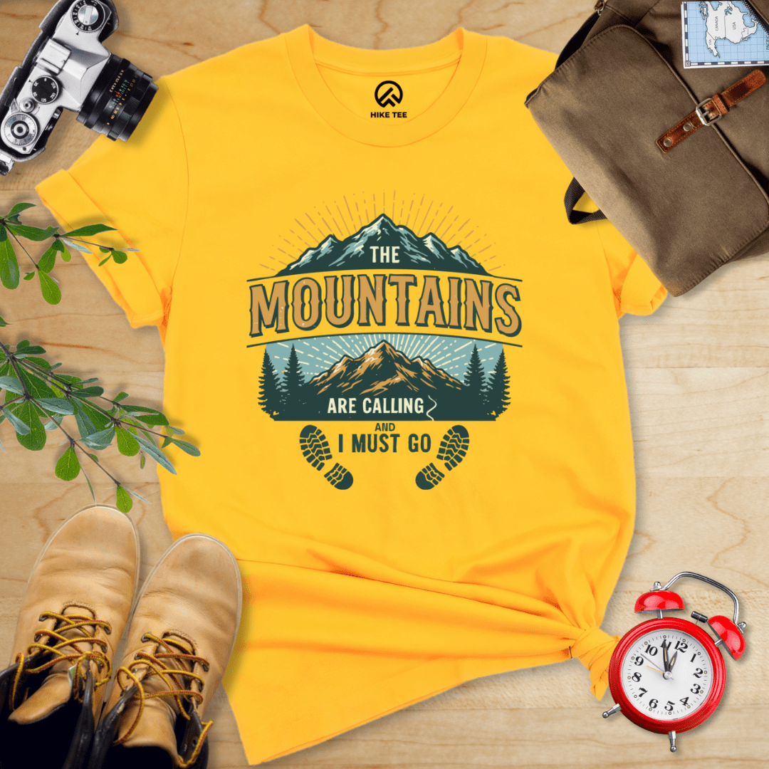 Hike Tee T-Shirt Gold / S Mountains Calling Shirt