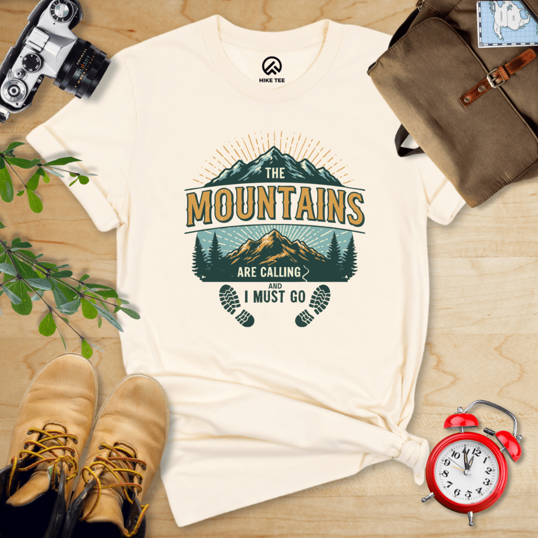 Hike Tee T-Shirt Natural / S Mountains Calling Shirt