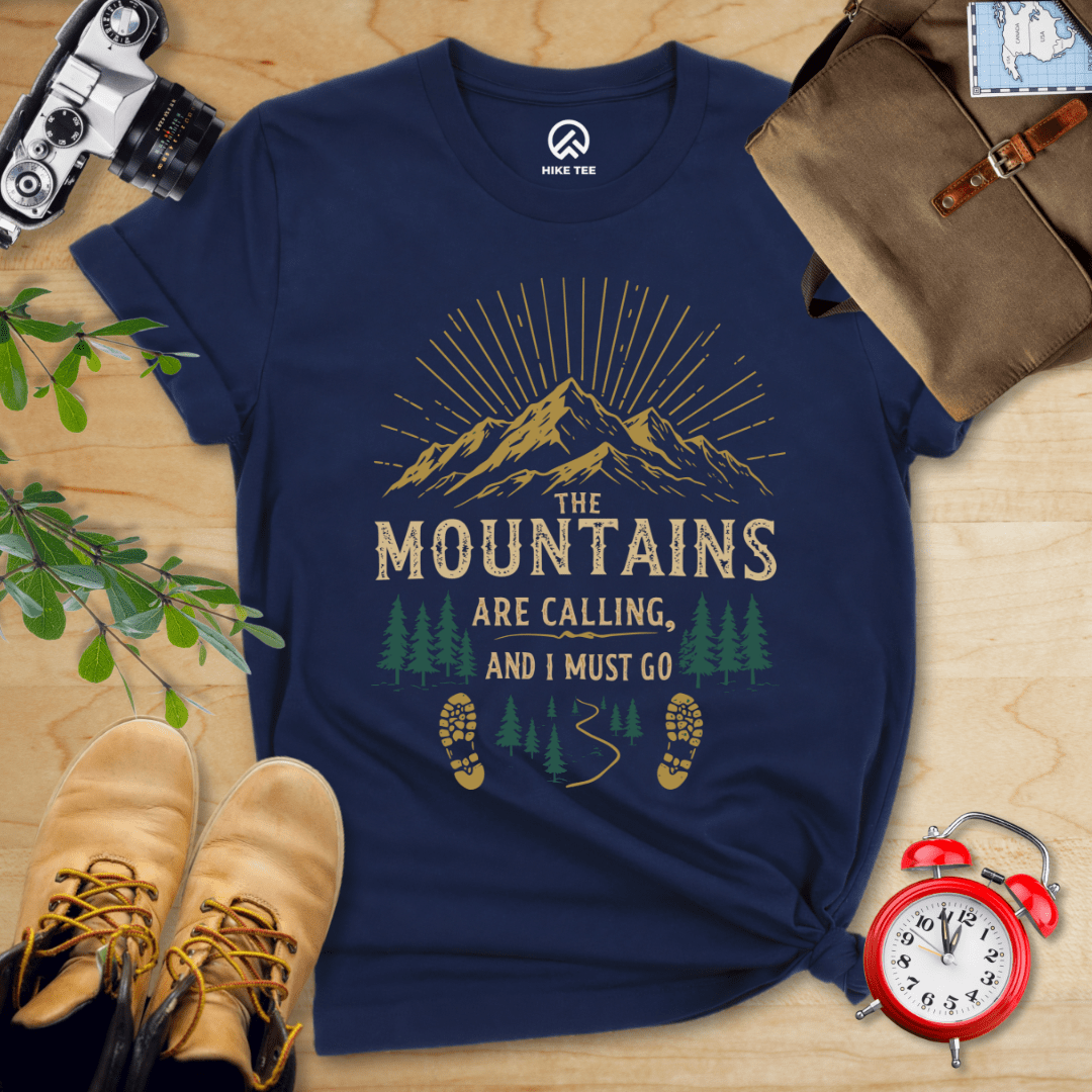 Hike Tee T-Shirt Navy / S Mountains Calling Shirt