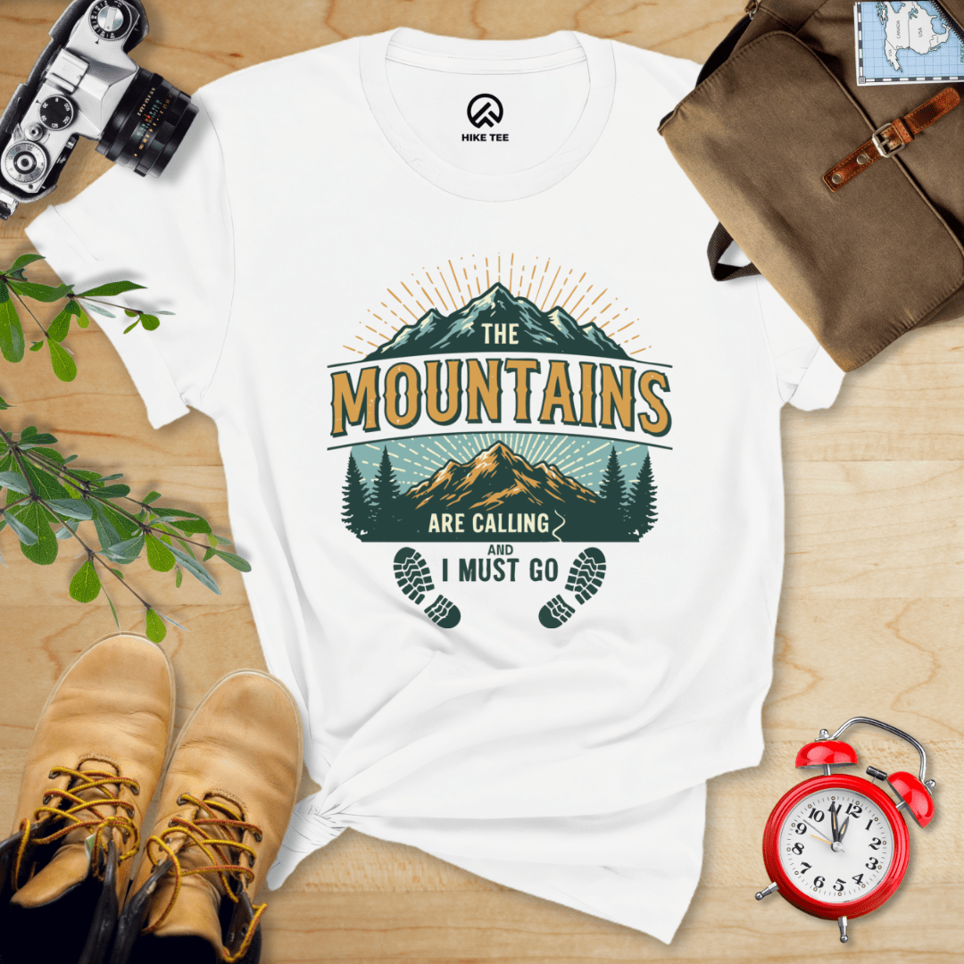 Hike Tee T-Shirt White / S Mountains Calling Shirt