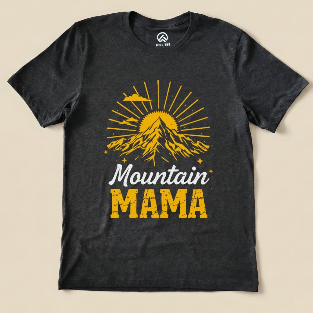 Hike Tee T-Shirt Dark Grey Heather / S Mountains Mama