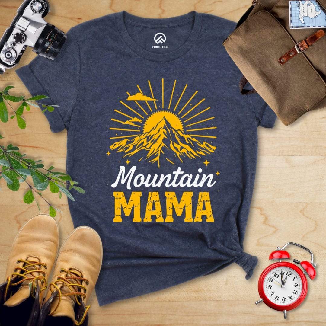 Hike Tee T-Shirt Heather Navy / S Mountains Mama
