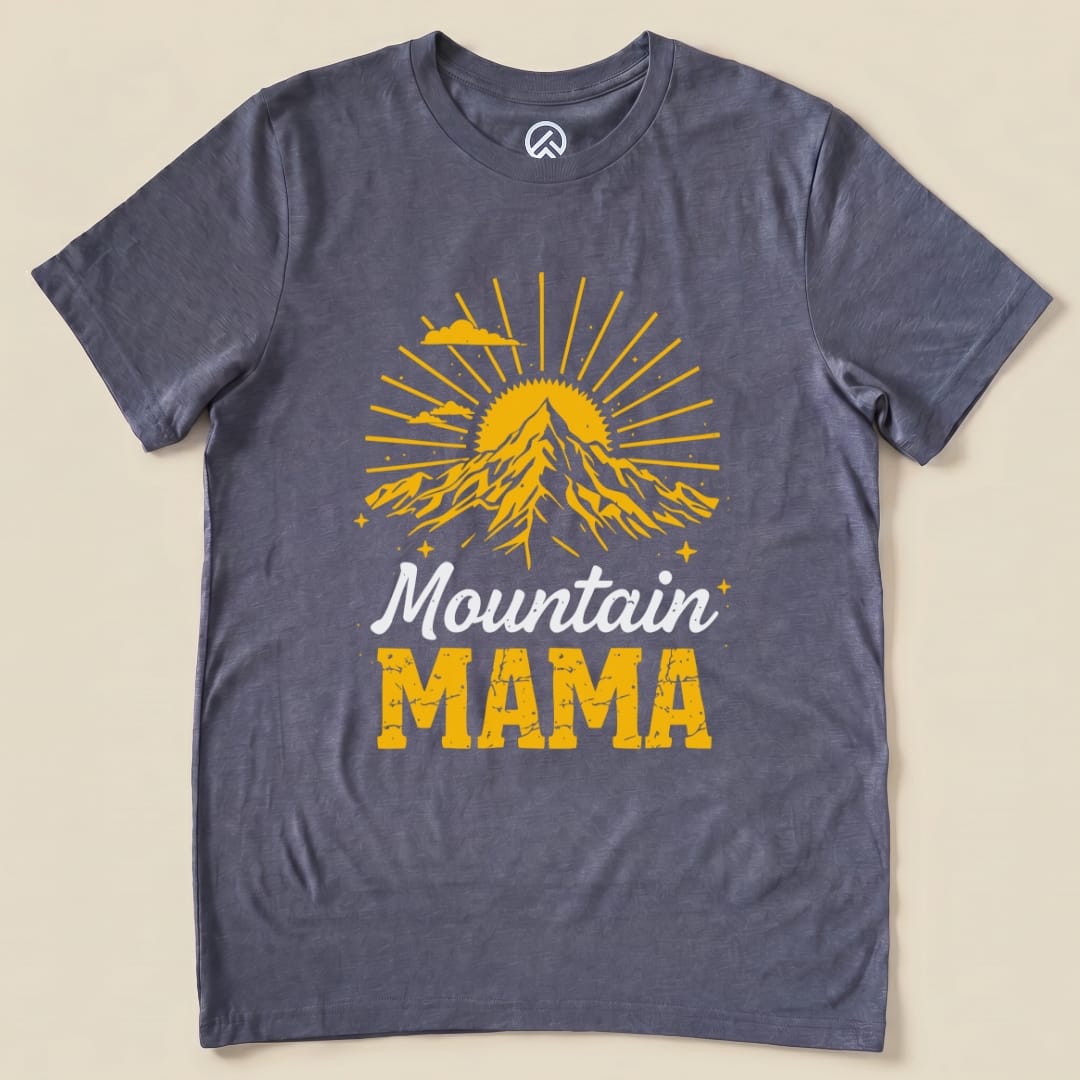 Hike Tee T-Shirt Heather Navy / S Mountains Mama