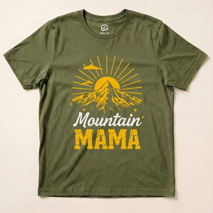 Hike Tee T-Shirt Military Green / S Mountains Mama