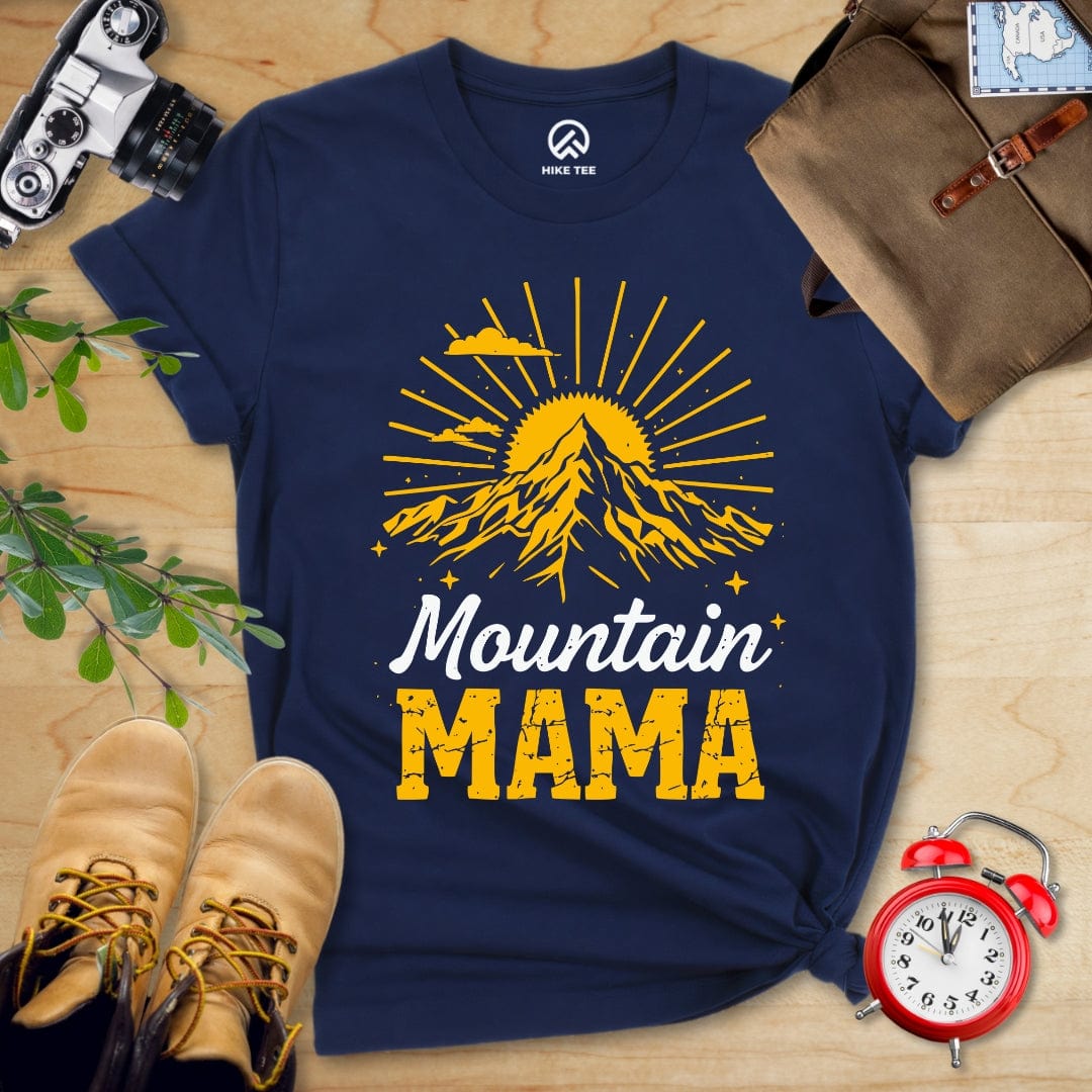 Hike Tee T-Shirt Navy / S Mountains Mama