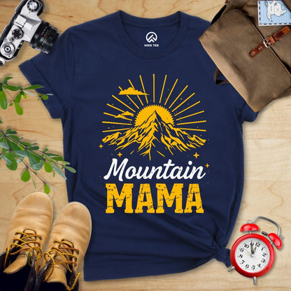 Hike Tee T-Shirt Navy / S Mountains Mama