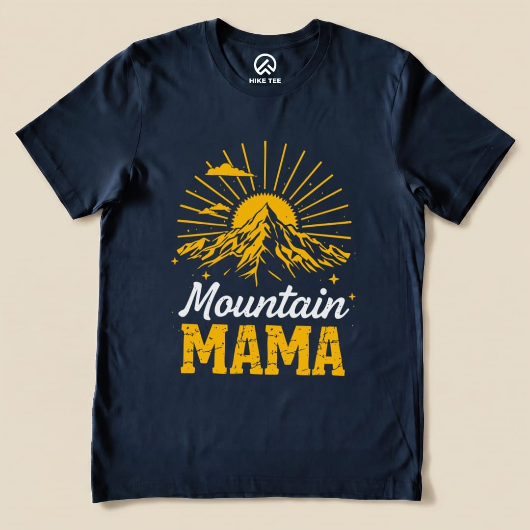 Hike Tee T-Shirt Navy / S Mountains Mama