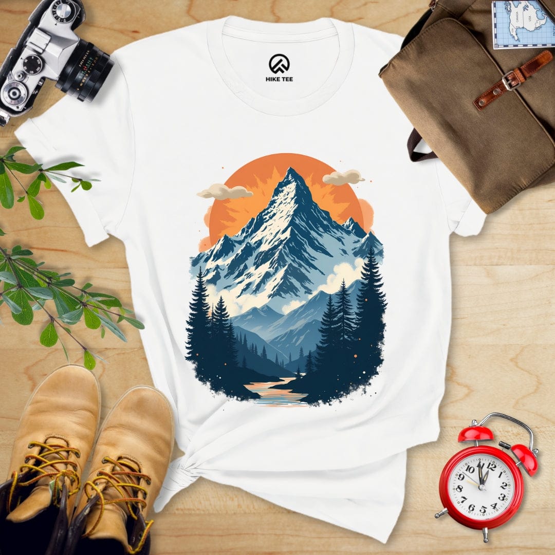 Hike Tee T-Shirt White / S Mountains Shirt