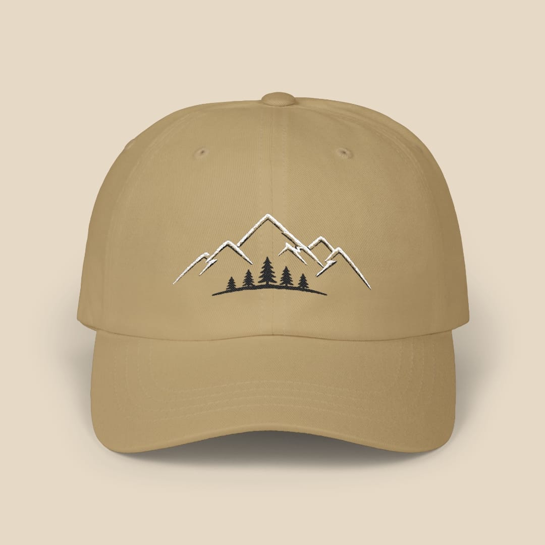 Mountians Cap Hike Tee Hats Khaki