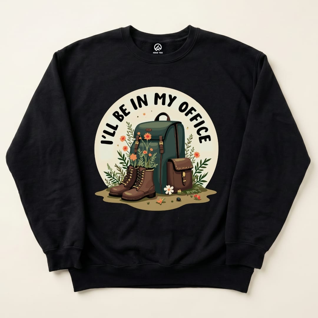 My Office Sweatshirt Hike Tee Sweatshirt Black / S