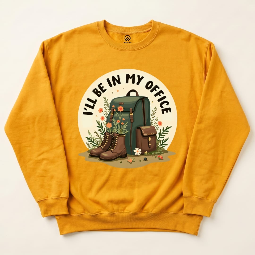 My Office Sweatshirt Hike Tee Sweatshirt Gold / S