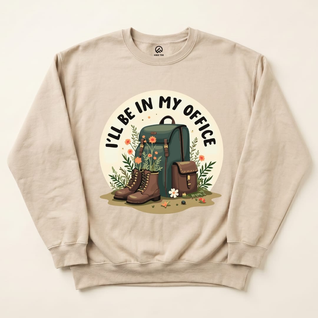 My Office Sweatshirt Hike Tee Sweatshirt Sand / S