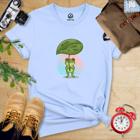 Hike Tee T-Shirt Baby Blue / S Never Froget I Love You Shirt