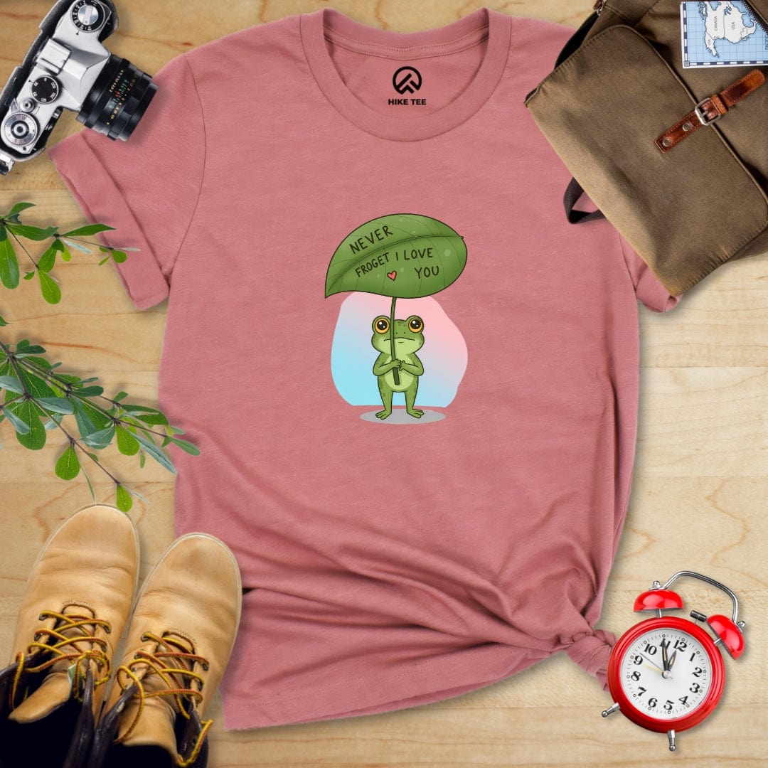 Hike Tee T-Shirt Heather Mauve / S Never Froget I Love You Shirt