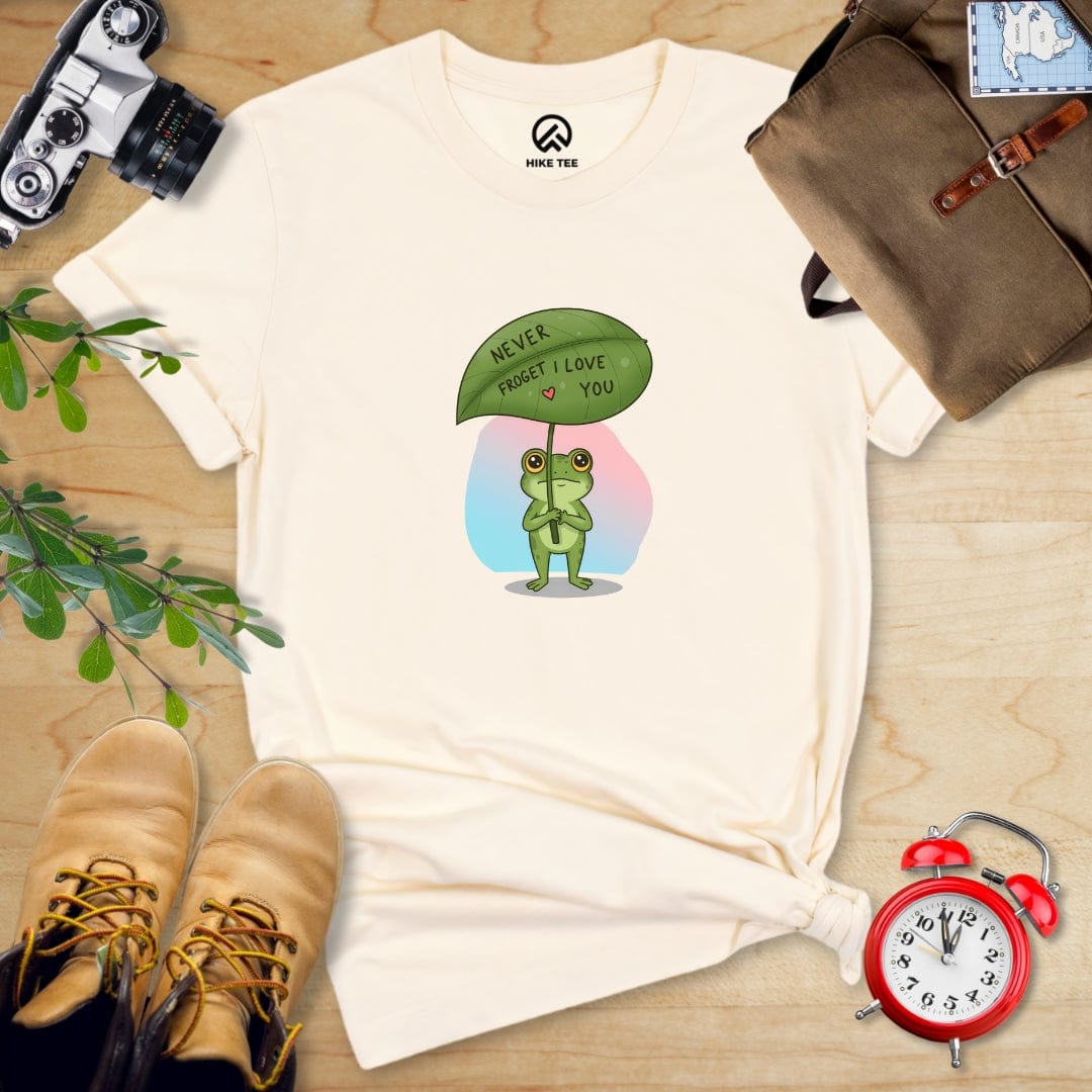 Hike Tee T-Shirt Natural / S Never Froget I Love You Shirt