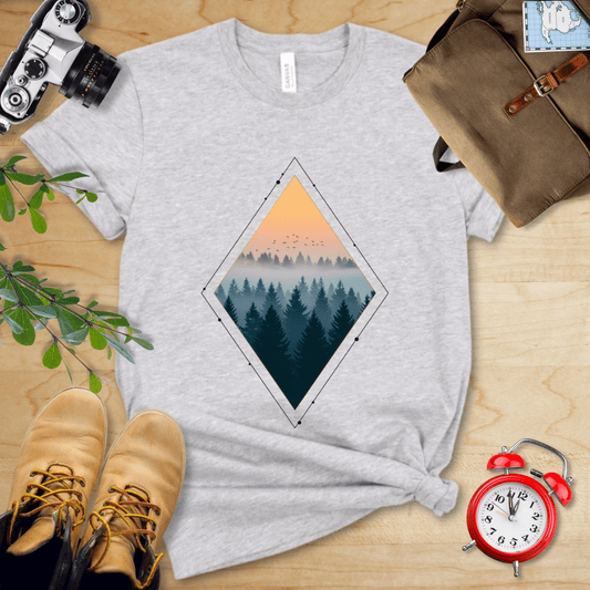 Hike Tee T-Shirt Athletic Heather / S Nostalgic Forest Shirt