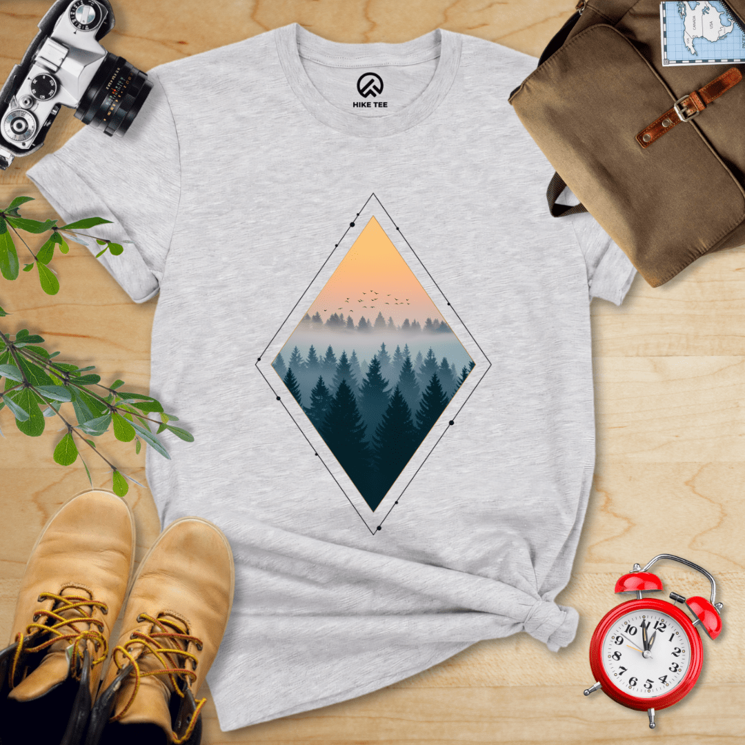 Hike Tee T-Shirt Athletic Heather / S Nostalgic Forest Shirt