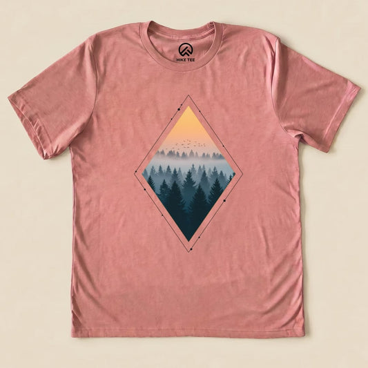 Nostalgic Forest Shirt Hike Tee T-Shirt Heather Mauve / S