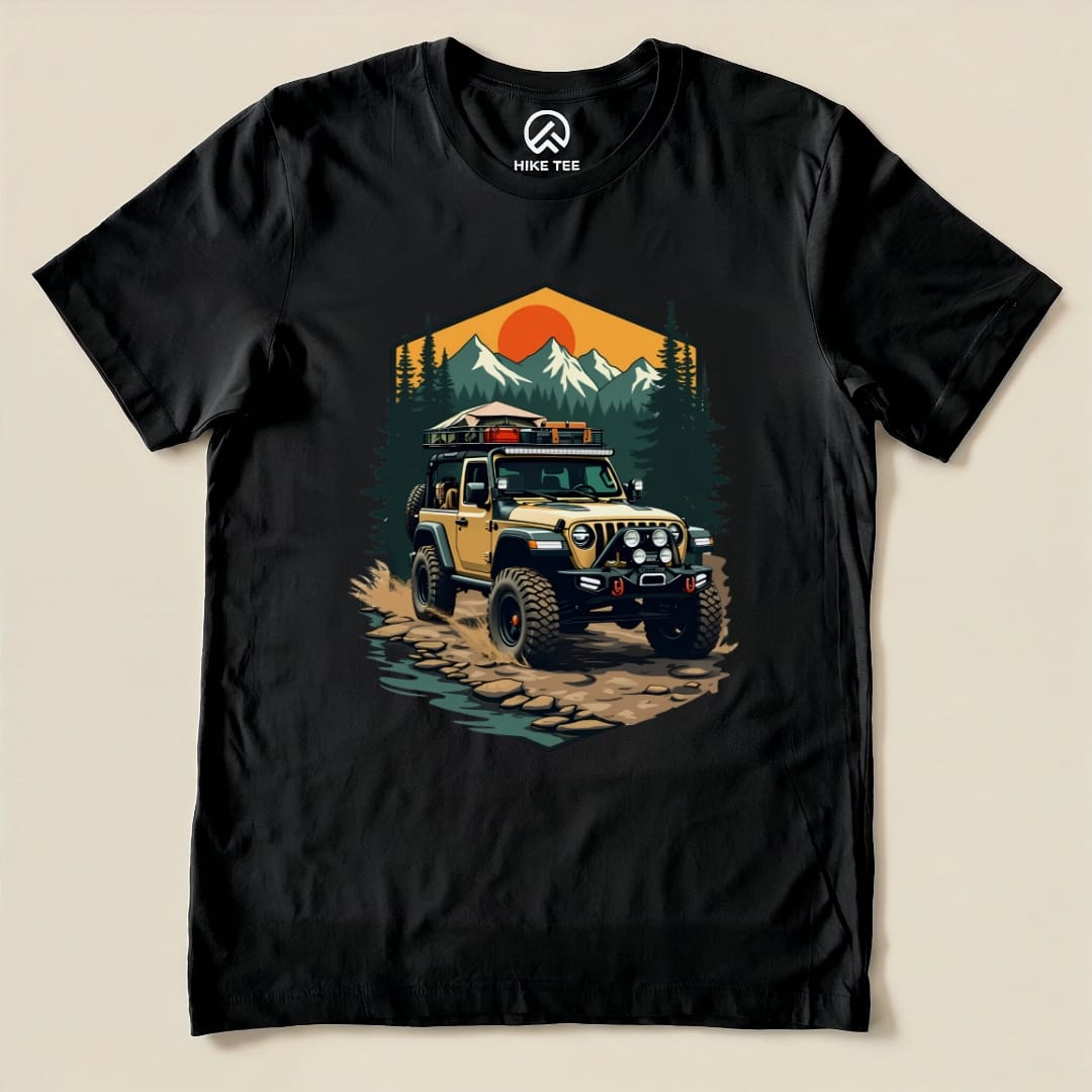 Off-Road Expedition Shirt Hike Tee T-Shirt Black / S