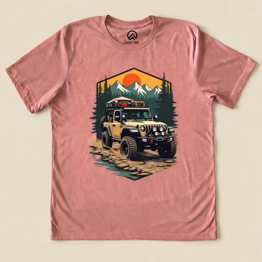 Off-Road Expedition Shirt Hike Tee T-Shirt Heather Mauve / S