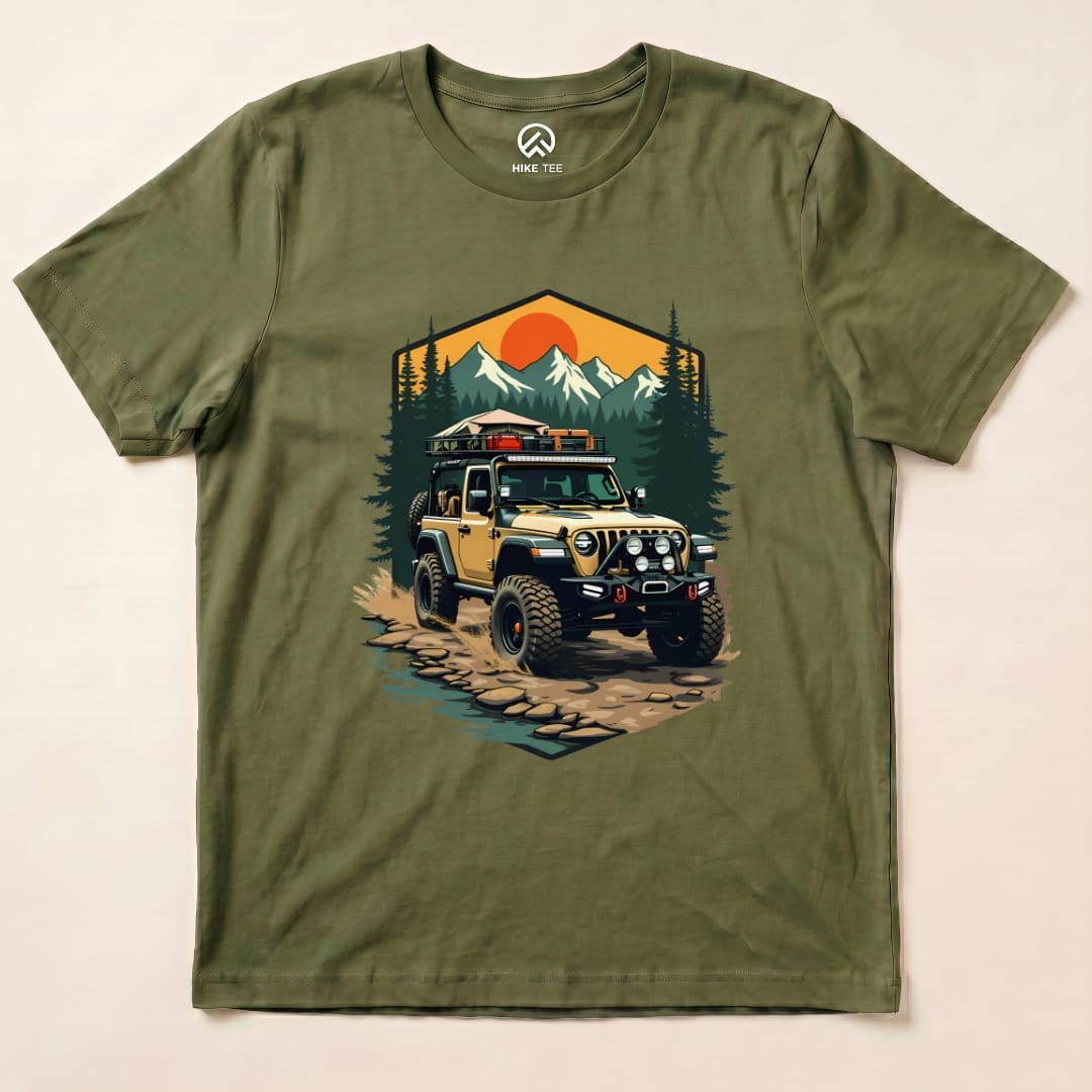 Off-Road Expedition Shirt Hike Tee T-Shirt Military Green / S