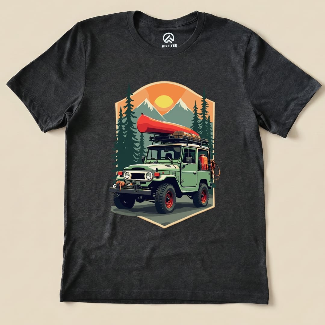 Offroad Adventure Shirt Hike Tee T-Shirt Dark Grey Heather / S