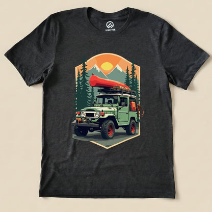 Offroad Adventure Shirt Hike Tee T-Shirt Dark Grey Heather / S