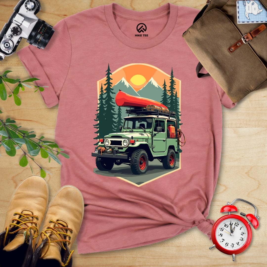 Hike Tee T-Shirt Heather Mauve / S Offroad Adventure Shirt