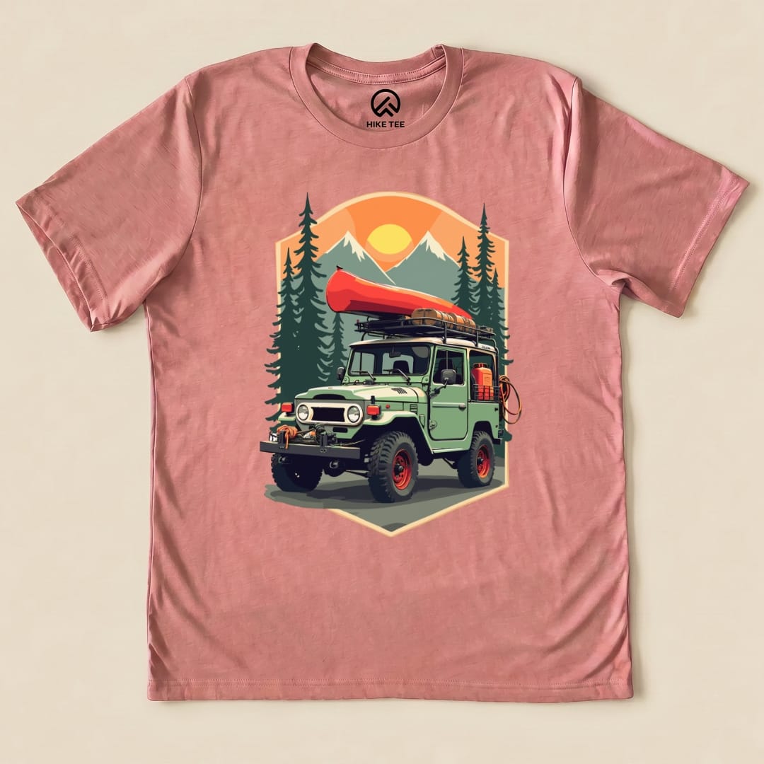 Offroad Adventure Shirt Hike Tee T-Shirt Heather Mauve / S