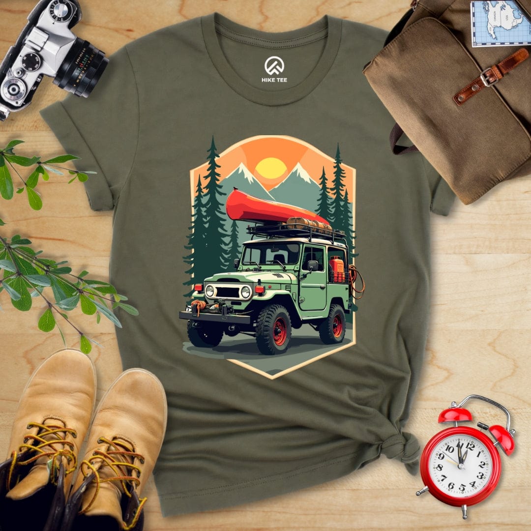 Hike Tee T-Shirt Military Green / S Offroad Adventure Shirt
