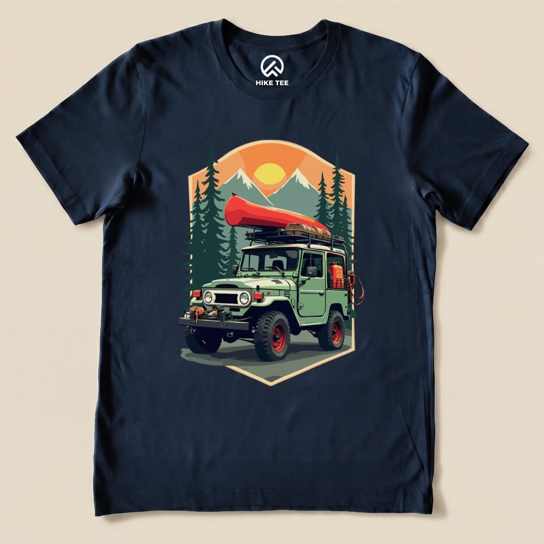 Offroad Adventure Shirt Hike Tee T-Shirt Navy / S