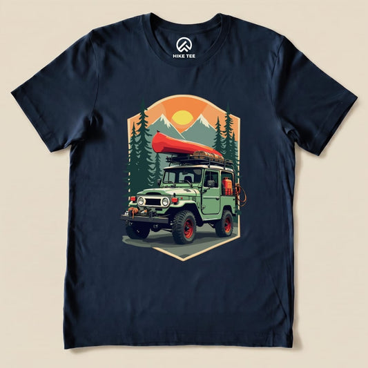 Offroad Adventure Shirt Hike Tee T-Shirt Navy / S