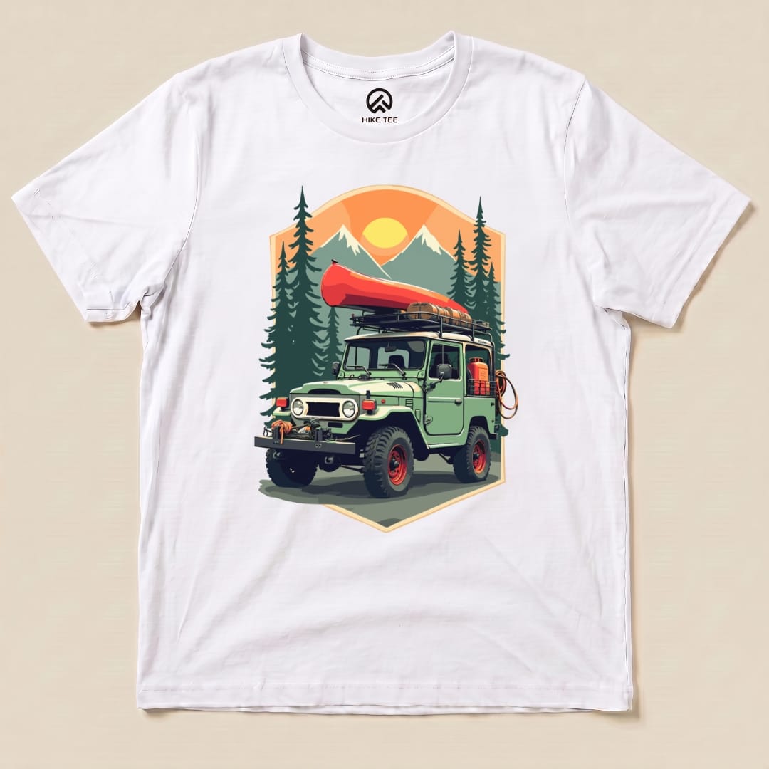Offroad Adventure Shirt Hike Tee T-Shirt White / S