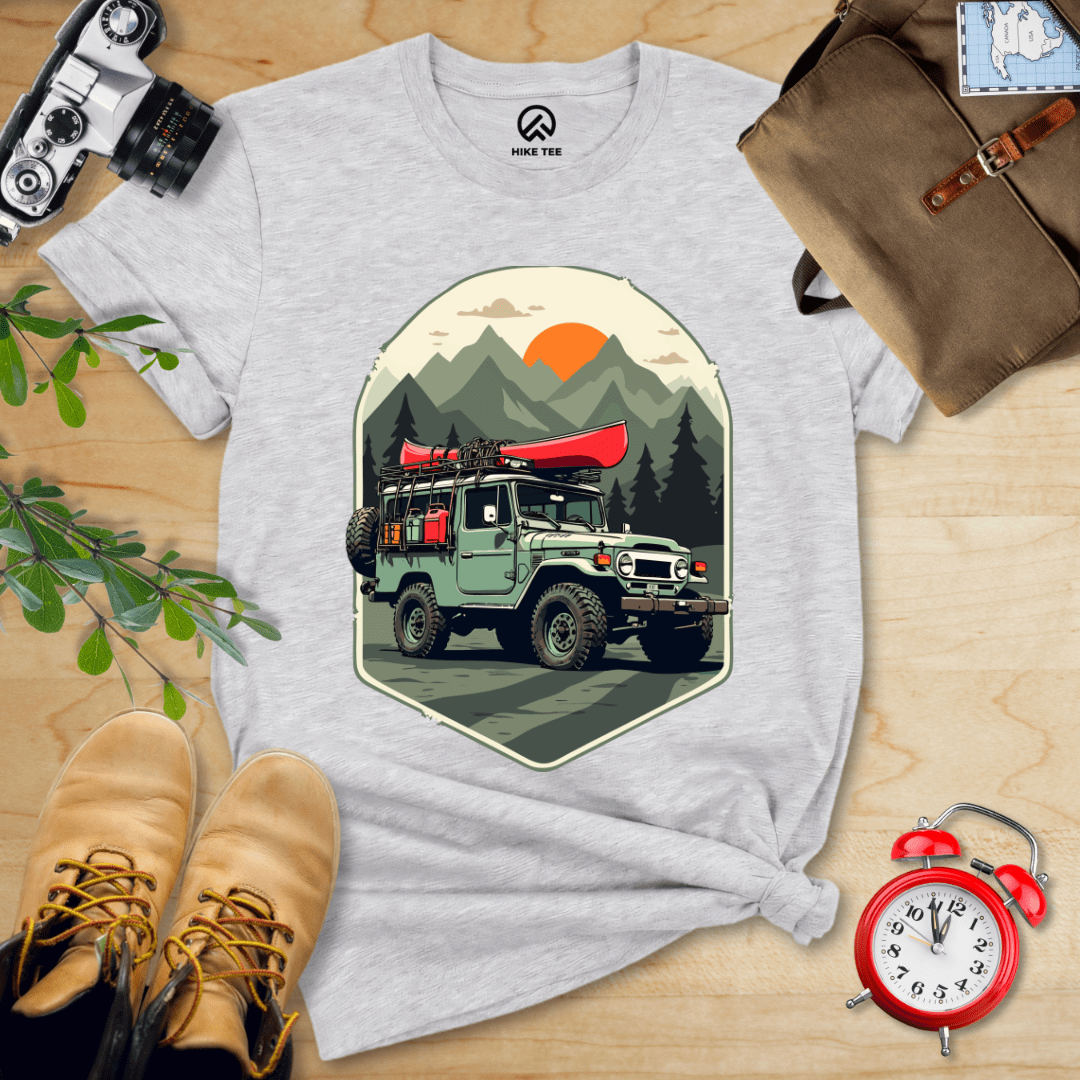Hike Tee T-Shirt Athletic Heather / S Offroad with Canoe Shirt