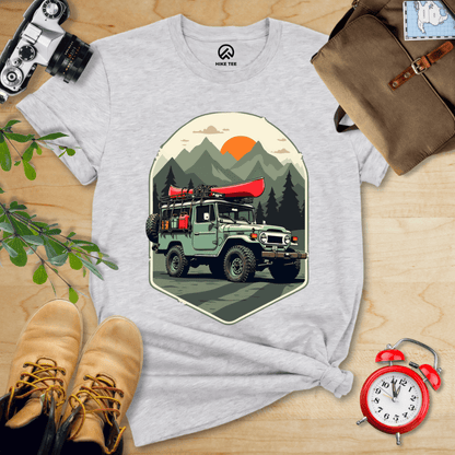 Hike Tee T-Shirt Athletic Heather / S Offroad with Canoe Shirt