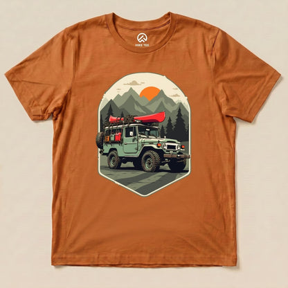 Offroad with Canoe Shirt Hike Tee T-Shirt Autumn / S