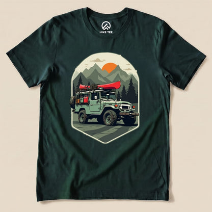 Offroad with Canoe Shirt Hike Tee T-Shirt Forest / S