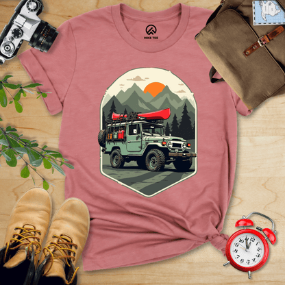 Hike Tee T-Shirt Heather Mauve / S Offroad with Canoe Shirt