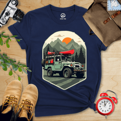 Hike Tee T-Shirt Navy / S Offroad with Canoe Shirt