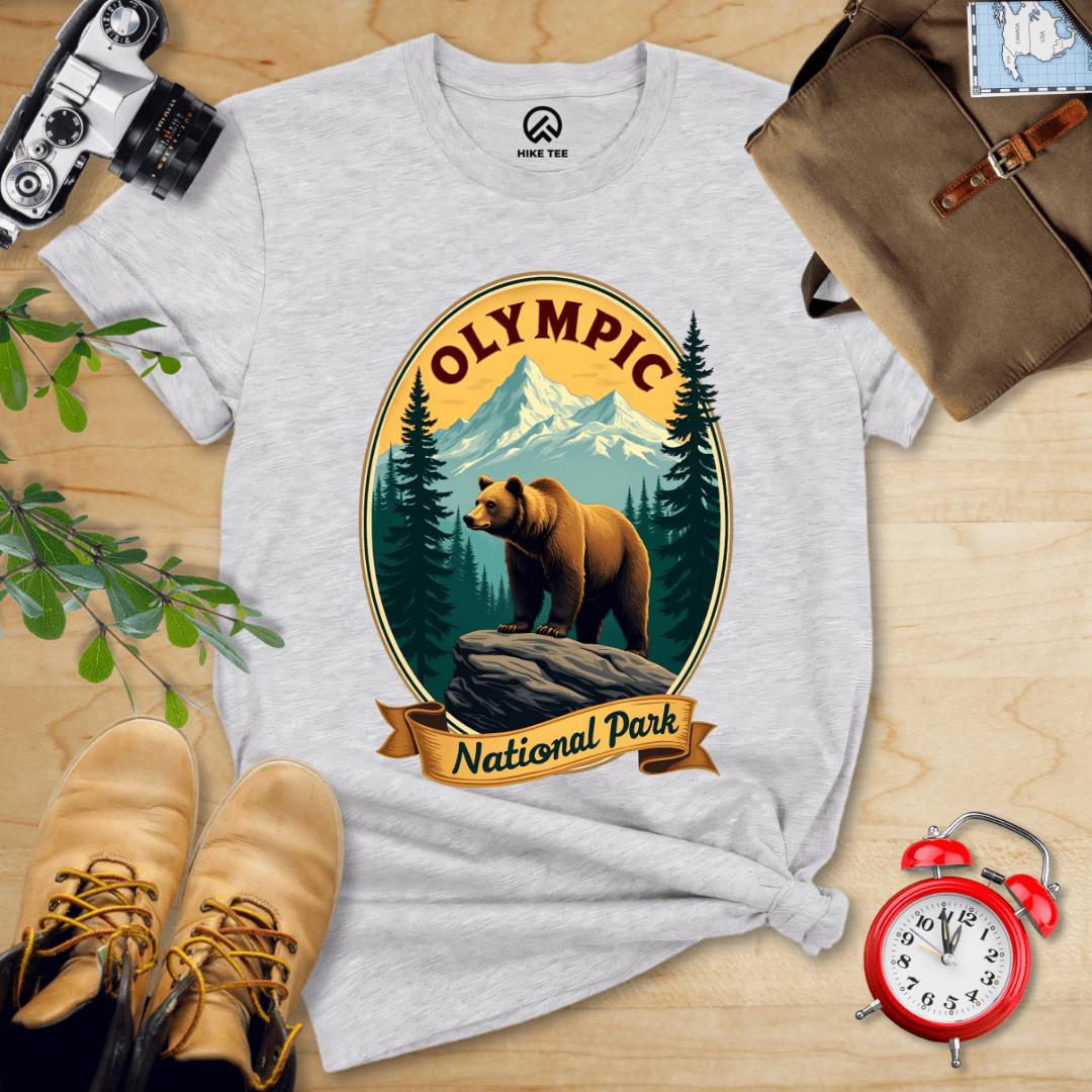 Hike Tee T-Shirt Athletic Heather / S Olympic Bear Shirt