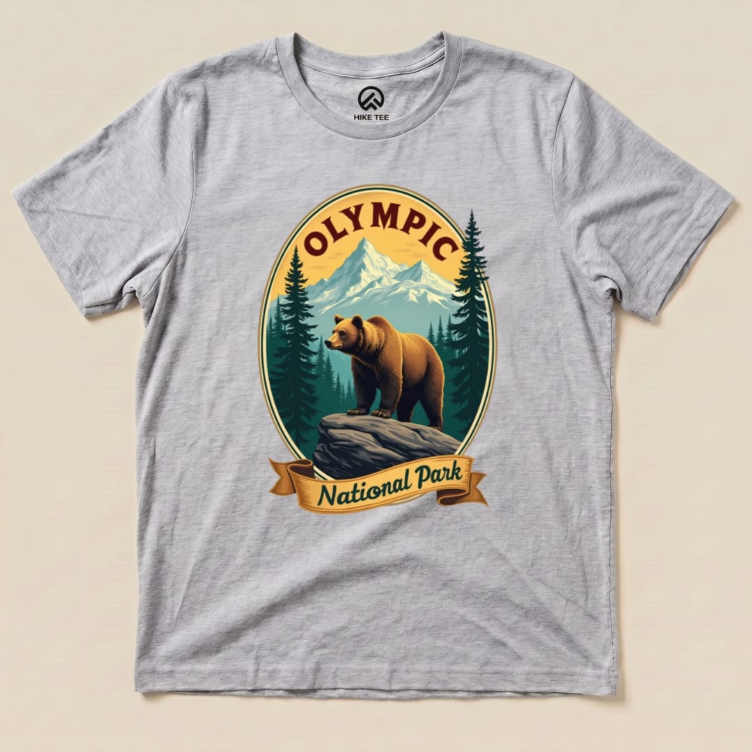 Hike Tee T-Shirt Athletic Heather / S Olympic Bear Shirt