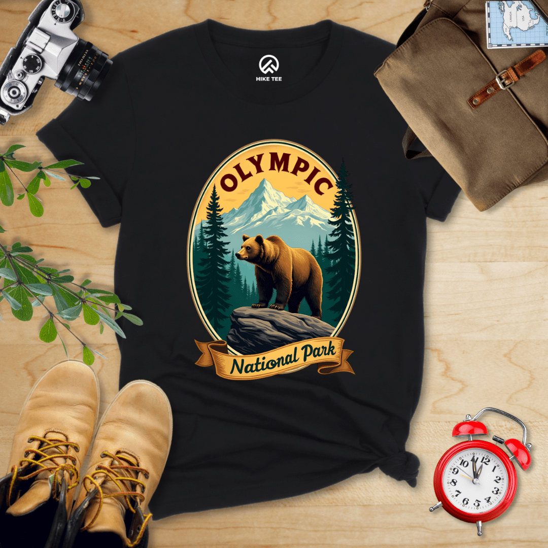 Hike Tee T-Shirt Black / S Olympic Bear Shirt