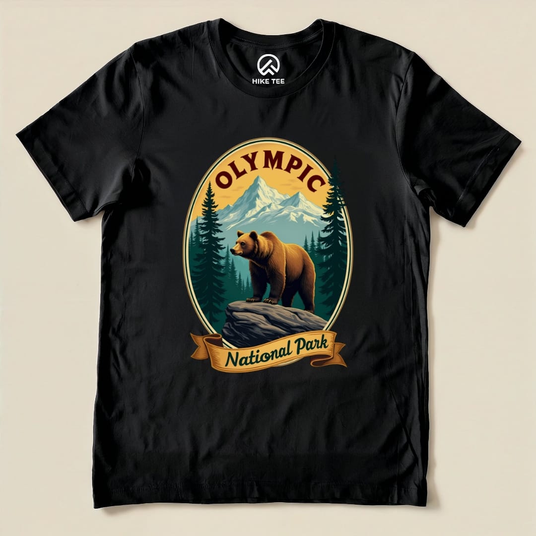 Hike Tee T-Shirt Black / S Olympic Bear Shirt