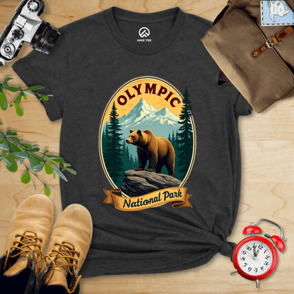 Hike Tee T-Shirt Dark Grey Heather / S Olympic Bear Shirt