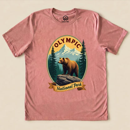 Hike Tee T-Shirt Heather Mauve / S Olympic Bear Shirt