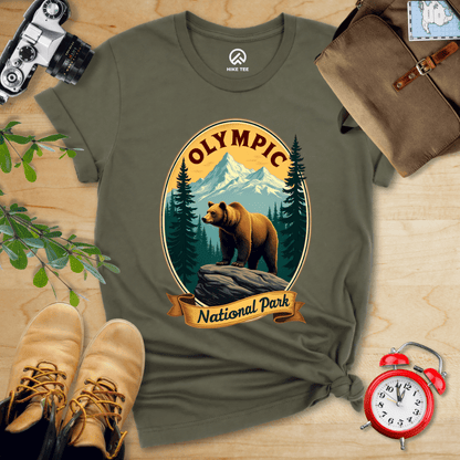 Hike Tee T-Shirt Military Green / S Olympic Bear Shirt