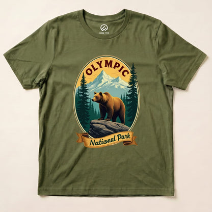 Hike Tee T-Shirt Military Green / S Olympic Bear Shirt