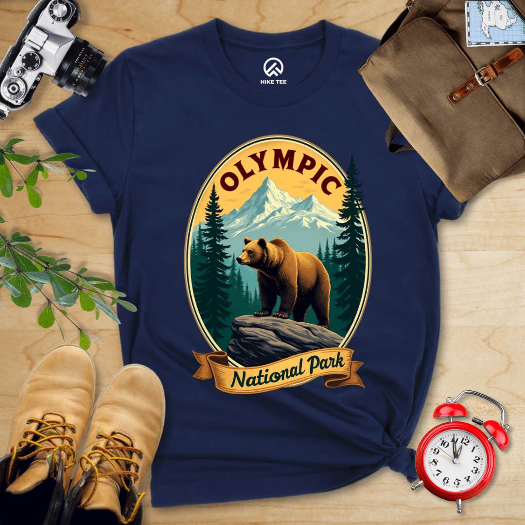 Hike Tee T-Shirt Navy / S Olympic Bear Shirt