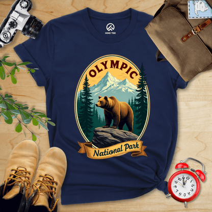 Hike Tee T-Shirt Navy / S Olympic Bear Shirt