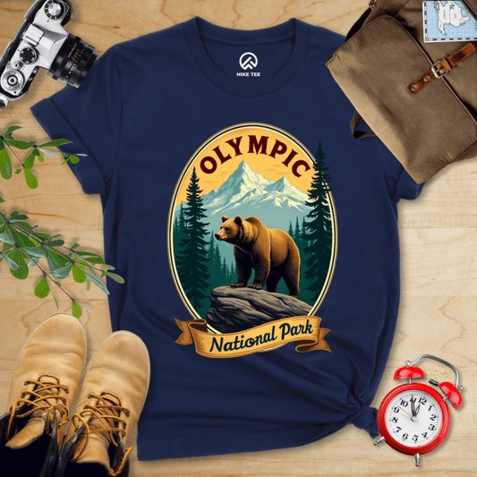 Hike Tee T-Shirt Navy / S Olympic Bear Shirt